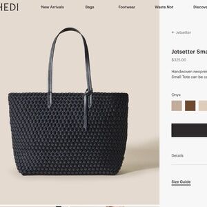 Naghedi Jetsetter tote small onyx